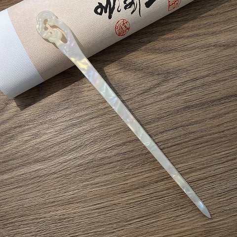 Vintage Chinese Style Hair Sticks - Elegant Acetate Hairpins for Women