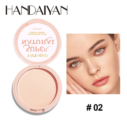8 Color Matte Face Pressed Powder - 24 Hour Oil Control & Waterproof Foundation