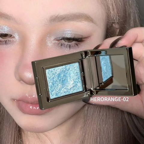 Metallic Glitter Eyeshadow Cream - Ice Purple Pearlescent Palette