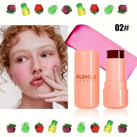 Multi-purpose Jelly Blush Stick for Lips and Cheeks