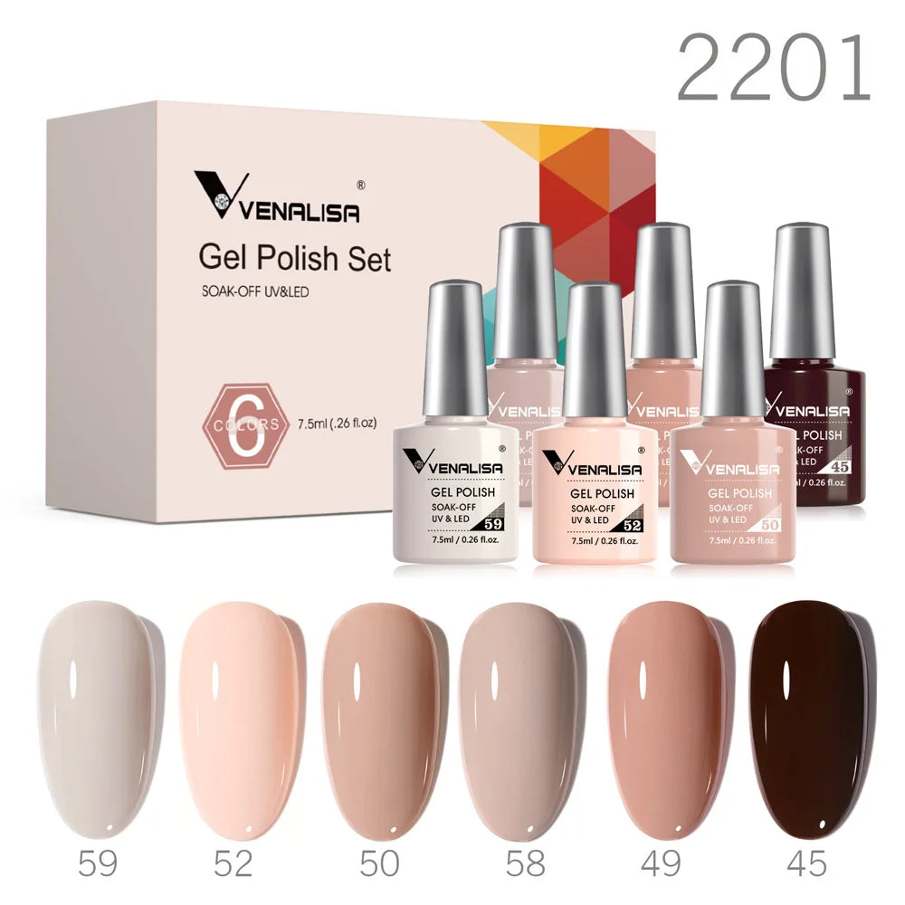 Venalisa Nude Color Elegance Gel Nagellak Kit