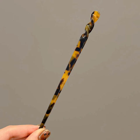 Vintage Chinese Style Hair Sticks for Women - Fashion Acetate Chopstick Hair Clips Jewelry Accessories