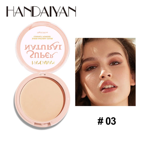 8 Color Matte Face Pressed Powder - 24 Hour Oil Control & Waterproof Foundation