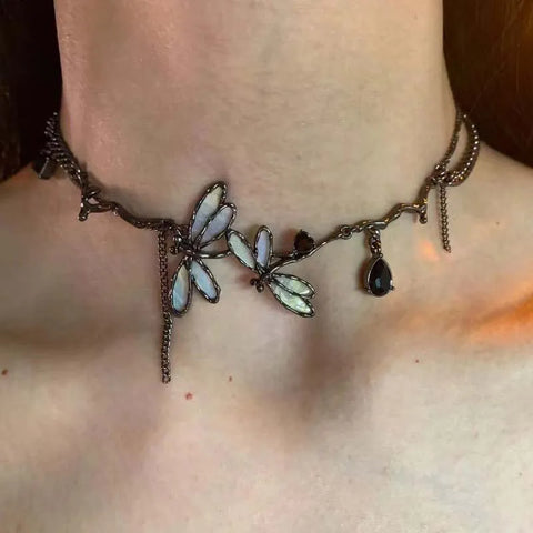 2025 New Punk Silver Thorny Choker Necklace for Hip Hop and Rock Style