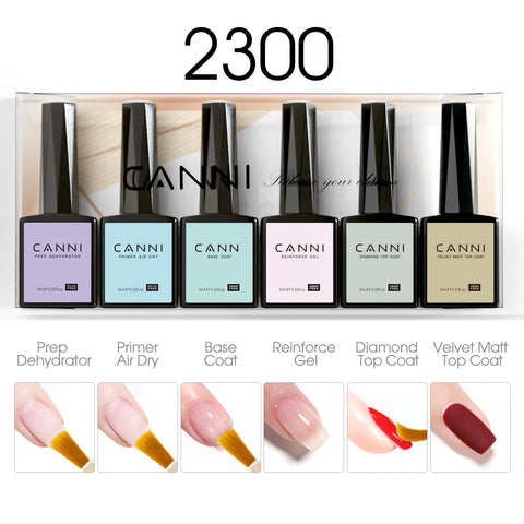CANNI HEMA GRATIS Primer Base Coat en Color Gel Polish
