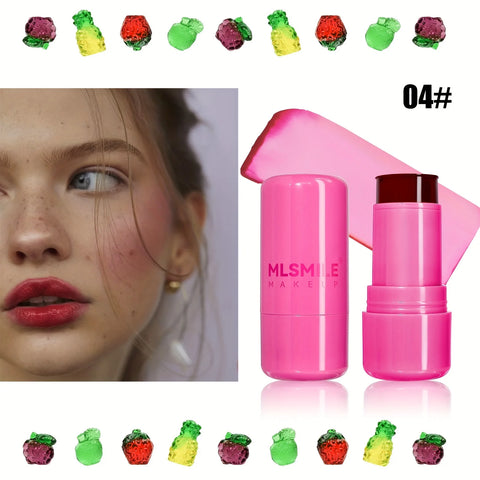 Multi-purpose Jelly Blush Stick for Lips and Cheeks
