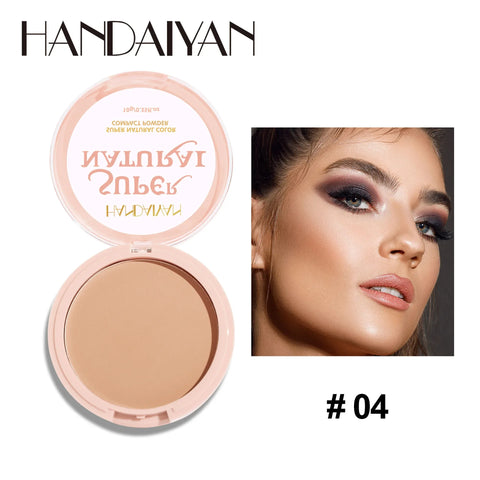 8 Color Matte Face Pressed Powder - 24 Hour Oil Control & Waterproof Foundation