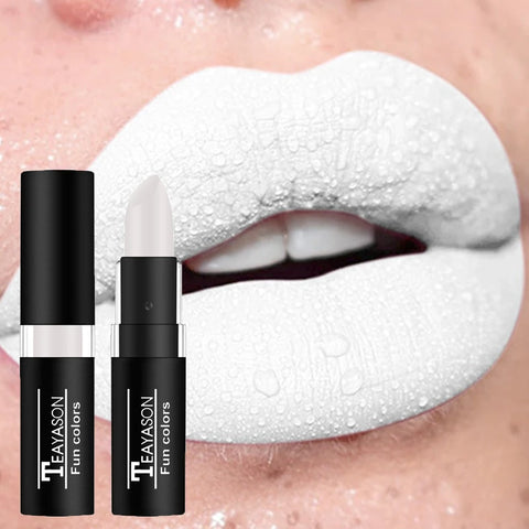 Punk Dark Wine Red Lipstick - Waterproof Matte Lip Color for Bold Looks
