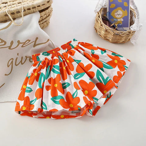 Kids Girls Summer Cotton Skirt Shorts