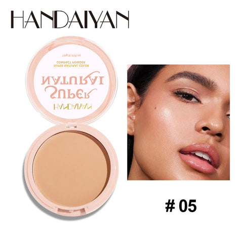 8 Color Matte Face Pressed Powder - 24 Hour Oil Control & Waterproof Foundation