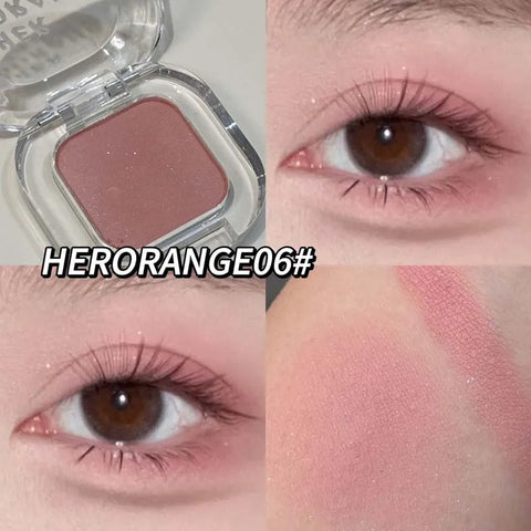 Monochrome Eyeshadow Palette - Matte Wine Red, Brown, Smoky Pearl & Glitter