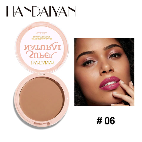 8 Color Matte Face Pressed Powder - 24 Hour Oil Control & Waterproof Foundation