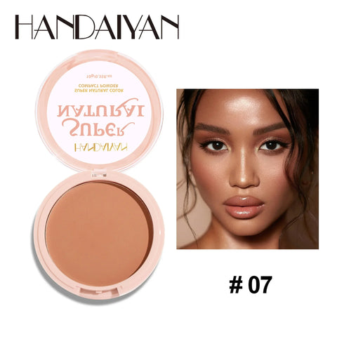 8 Color Matte Face Pressed Powder - 24 Hour Oil Control & Waterproof Foundation