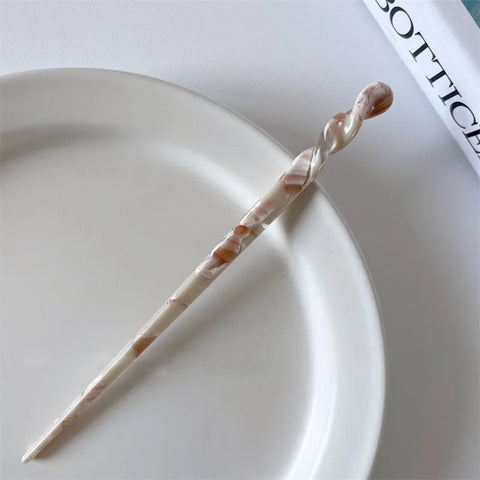 Vintage Chinese Style Hair Sticks for Women - Fashion Acetate Chopstick Hair Clips Jewelry Accessories