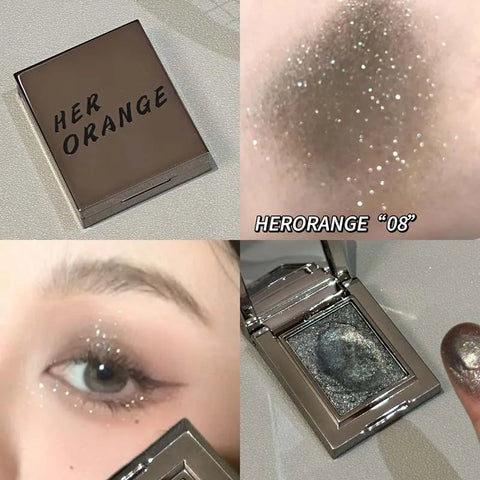 Metallic Glitter Eyeshadow Cream - Ice Purple Pearlescent Palette