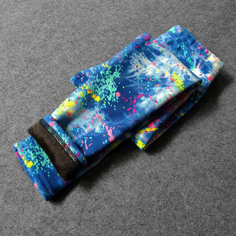 Spring Autumn Girls Fleece Leggings