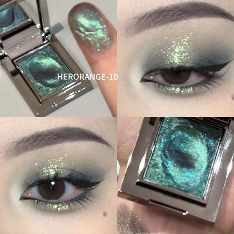 Metallic Glitter Eyeshadow Cream - Ice Purple Pearlescent Palette