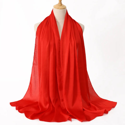 Premium Satin Crinkle Hijab Scarf
