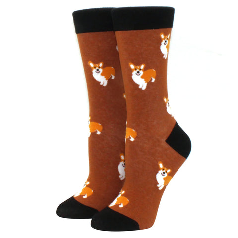 New Corgi Schnauzer Cartoon Happy Puppy Collection Socks for Men and Women