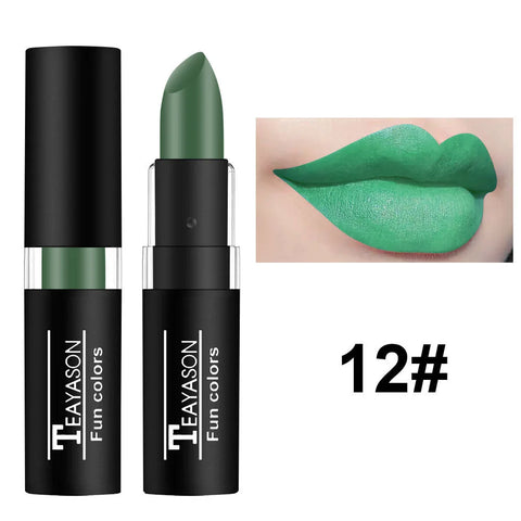 Punk Dark Wine Red Lipstick - Waterproof Matte Lip Color for Bold Looks