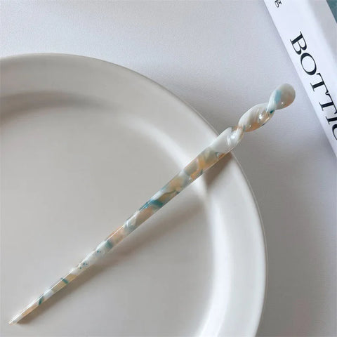 Vintage Chinese Style Hair Sticks for Women - Fashion Acetate Chopstick Hair Clips Jewelry Accessories