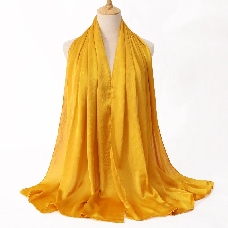 Premium Satin Crinkle Hijab Scarf