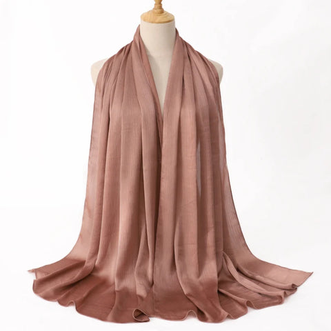 Premium Satin Crinkle Hijab Scarf