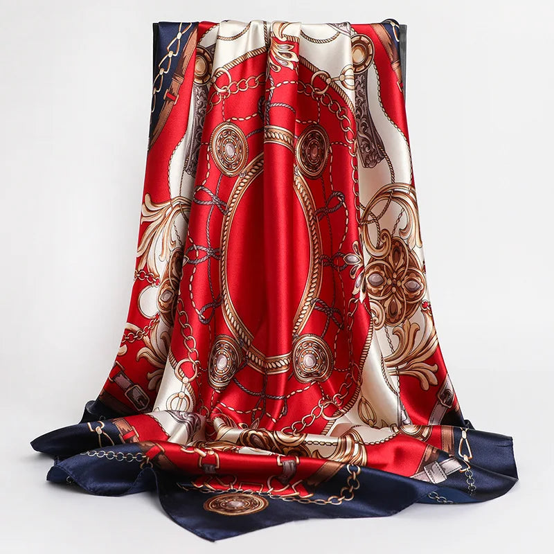 2024 Luxury Silk Shawl Square Scarf