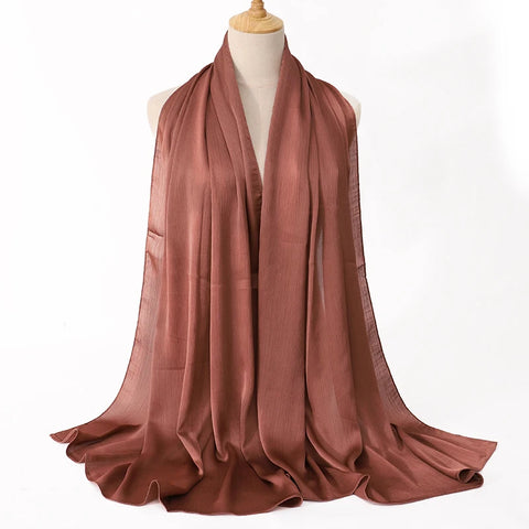Premium Satin Crinkle Hijab Scarf