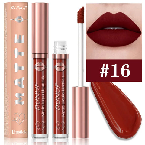 18 Color Waterproof Lip Gloss & Matte Liquid Lipstick Set