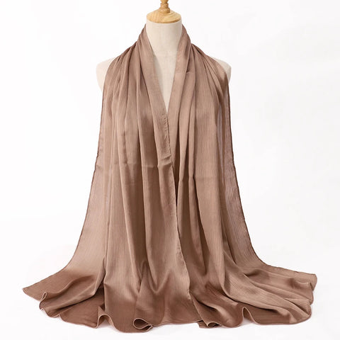 Premium Satin Crinkle Hijab Scarf