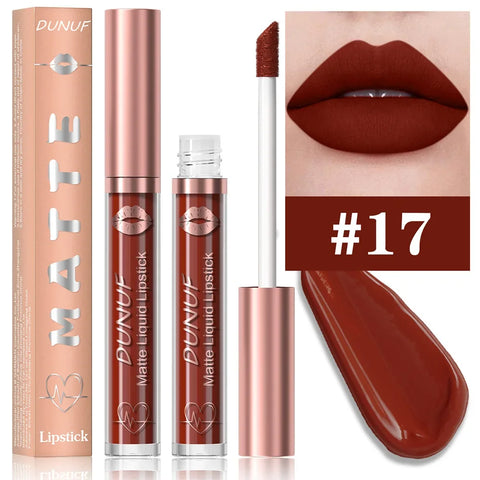 18 Color Waterproof Lip Gloss & Matte Liquid Lipstick Set