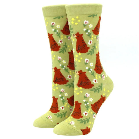 New Corgi Schnauzer Cartoon Happy Puppy Collection Socks for Men and Women