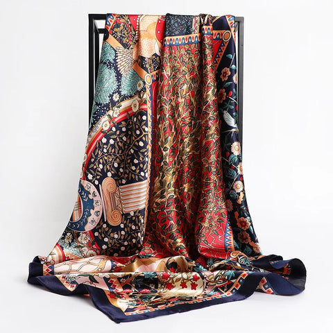 2024 Luxury Silk Shawl Square Scarf