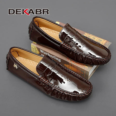 DEKABR Herren Freizeit-Slip-On-Schuhe 