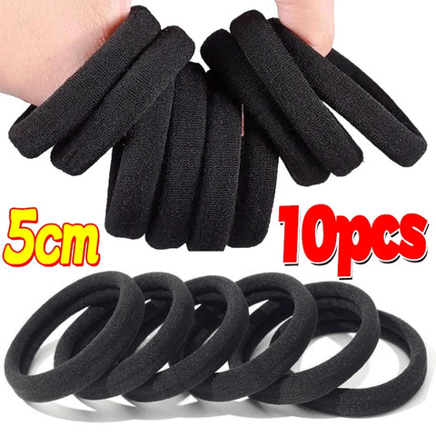 200 stuks/set dames- en meisjesbasis haarbanden - eenvoudige effen kleuren elastische hoofdband haarbanden haaraccessoires paardenstaarthouder
