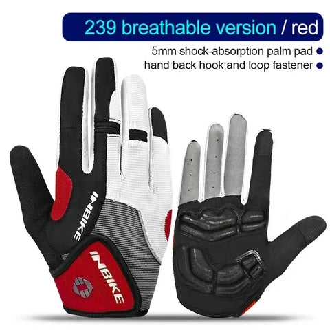 INBIKE Full Finger Fiets Handschoenen - Touchscreen MTB Handschoenen voor Heren &amp; Dames