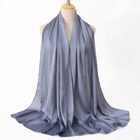 Premium Satin Crinkle Hijab Scarf