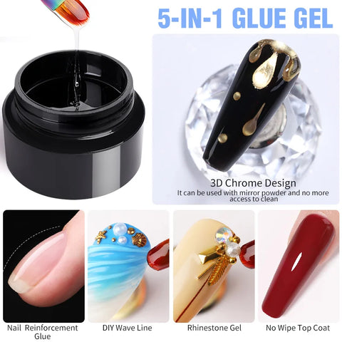 BORN PRETTY 10g Gel Nail Glue for Rhinestones