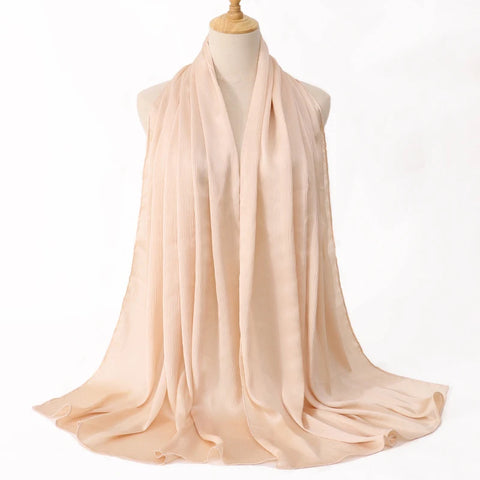 Premium Satin Crinkle Hijab Scarf