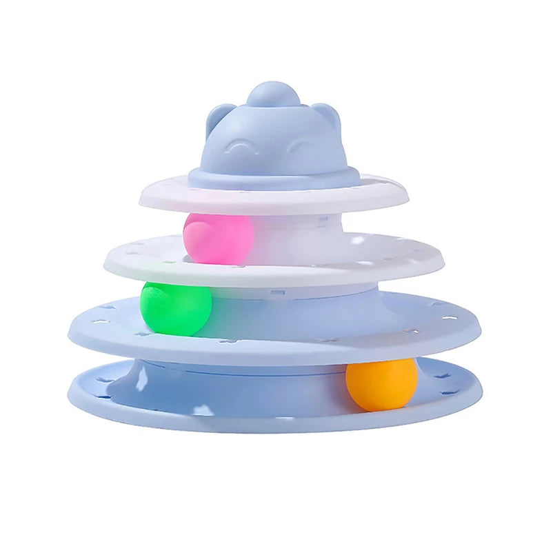 Three-Layer Ball Cat Turntable Toy
