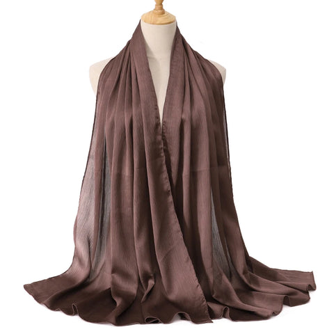 Premium Satin Crinkle Hijab Scarf
