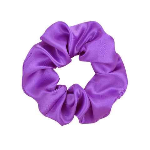 3,9 inch zijden scrunchie voor dames - handgemaakte veelkleurige haarband paardenstaarthouder 