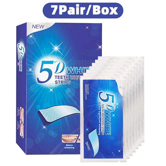 5D Teeth Whitening Strips - Effective Home Use Whitening Kit