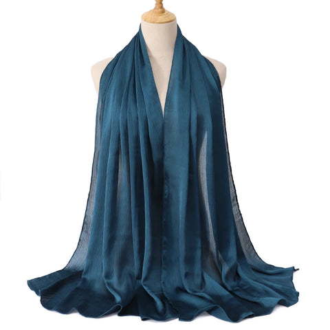 Premium Satin Crinkle Hijab Scarf
