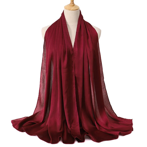 Premium Satin Crinkle Hijab Scarf