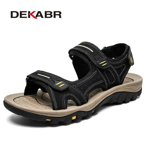 DEKABR Herrensandalen – Sommer-Freizeitschuhe mit offener Spitze 