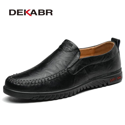 DEKABR Echt leren heren casual schoenen loafers