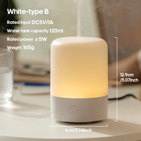2024 Simple Aroma Diffuser - Desktop Mini Air Humidifier with RGB Light