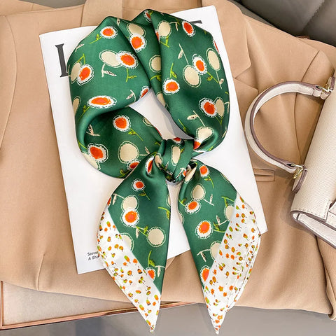 Luxury Square Silk Scarf for Women